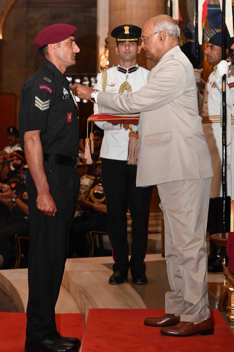 Kirti Chakra','Shaurya Chakra','Gallantry Award','Distinguished Service Decorations','Ram Nath Kovind