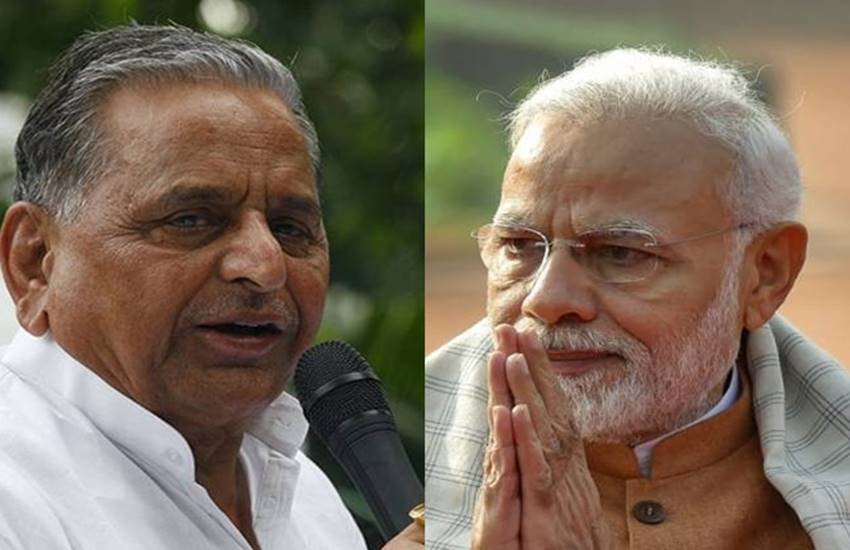 मुलायम सिंह यादव और पीएम मोदी
(फोटो सोर्स : express group photo)