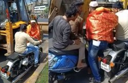 Video: बाबा बन कर पुलिस ने बाइकर्स को रोका और तेज आवाज वाले साइलेंसर को निकाल फेंका