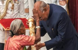 Padma Shri award to environmentalist Saalumarada Thimmakka