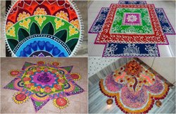 Happy Holi Rangoli Designs Images 2019: होली पर इस बार हर्बल रंगोली से सजाएं घर, ये हैं डिजाइन्स