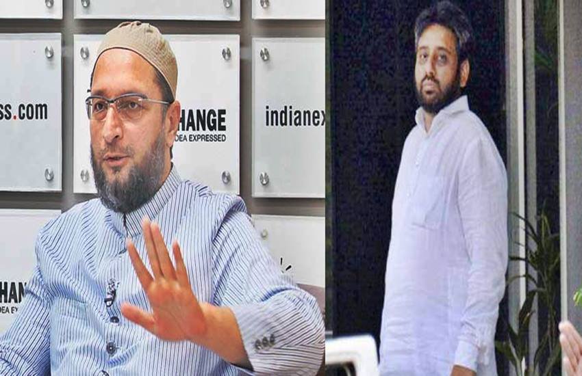 असदुद्दीन ओवैसी और अमानतुल्लाह खान, फोटो सोर्स- इंडियन एक्सप्रेस