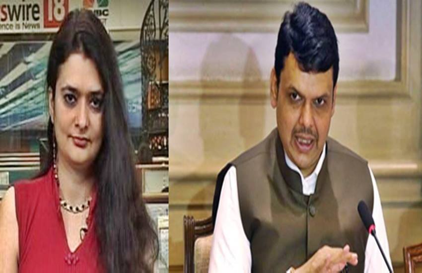 संजू वर्मा और देवेंद्र फडणवीस, फोटो सोर्स- ट्विटर और इंडियन एक्सप्रेस