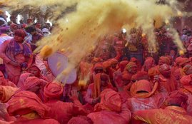brij holi,brij holi 2019,brij holi dates,happy holi 2019,holi 2019,holi 2019 date,holi 2019 dates,holi calendar,holi in vrindavan,holika dahan,holika dahan 2019,lathmar holi,lathmar holi celebrations,mathura,mathura holi 2019,uttar pradesh,vrindavan