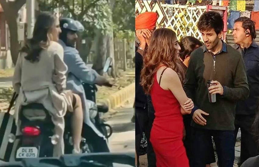 कार्तिक आर्यन और सारा अली खान, फोटो सोर्स- इंस्टाग्राम (kartikaaryan_iranianfc)