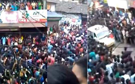 kerala mob give way to ambulance