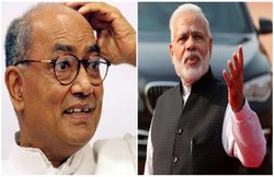 दिग्विजय ने साधा निशाना- 2014 से पहले मोदी ने क्यों नहीं बताई वैवाहिक स्थिति?