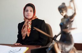 Iran, Iran news, Human rights lawyer, jail, Nasrin Sotoudeh, Tehran, European parliament, lashes, protest
