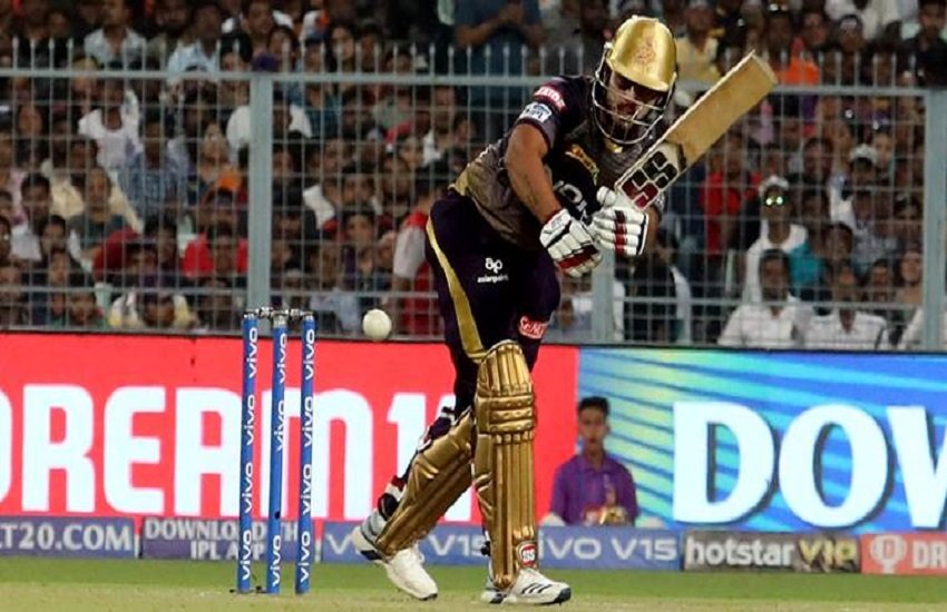 IPL 2019: मैच रुकने के चलते आउट हो गए नीतीश राणा (Picture credit indian express file) 