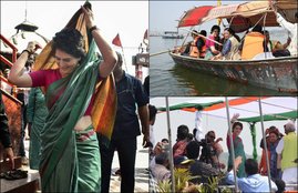 elections 2019, priyanka gandhi, priyanka gandhi, priyanka gandhi up, boat pe charcha, boat pe charcha priyanka gandhi, priyanka gandhi up campaign, bjp cec, bjp cec meet, narendra modi, rahul gandhi, priyanka gandhi in prayagraj, lok sabha election,congress, bjp, elections 2019 india, elections 2019 date, elections 2019 schedule, elections 2019 dates, lok sabha elections 2019, lok sabha election, lok sabha elections 2019 india, election news, election news today