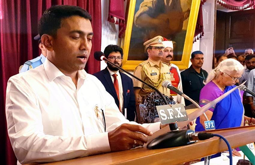 Pramod Sawant takes oath of Goa C M