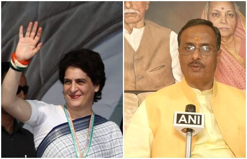उत्तर प्रदेश के डिप्टी सीएम दिनेश शर्मा और प्रियंका गांधी 
फोटो सोर्स- ANI/जनसत्ता 