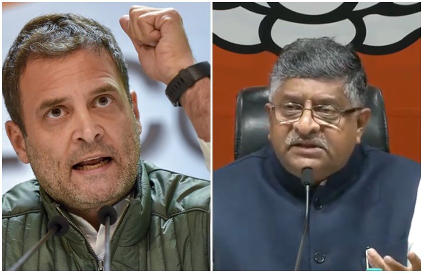 राहुल गांधी और रविशंकर प्रसाद 
फोटो सोर्स- इंडियन एक्सप्रेस/ANI 

