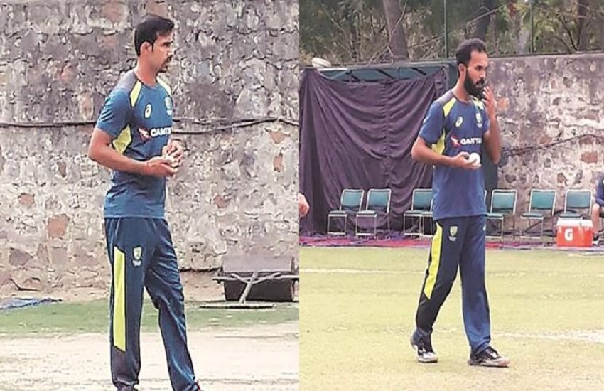 साहू और जियास को अभ्यास के दौरान ऑस्ट्रेलिया की जेर्सी में देखा गया (indian express picture)