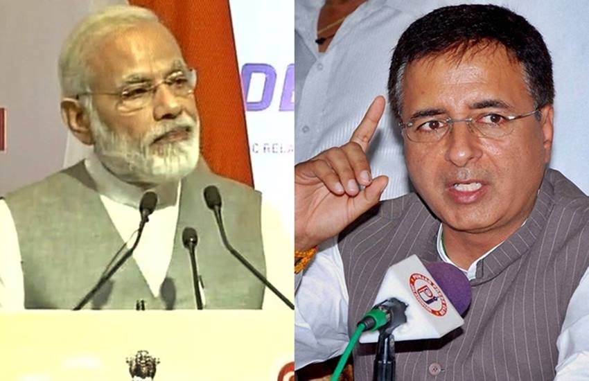 पीएम नरेन्द्र मोदी और रणदीप सुरजेवाला, फोटो सोर्स- द फाइनेंशियल एक्सप्रेस