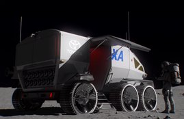 toyota moon rover, toyota electric moon rover, toyota moon rover concept, toyota jaxa, toyota car on moon