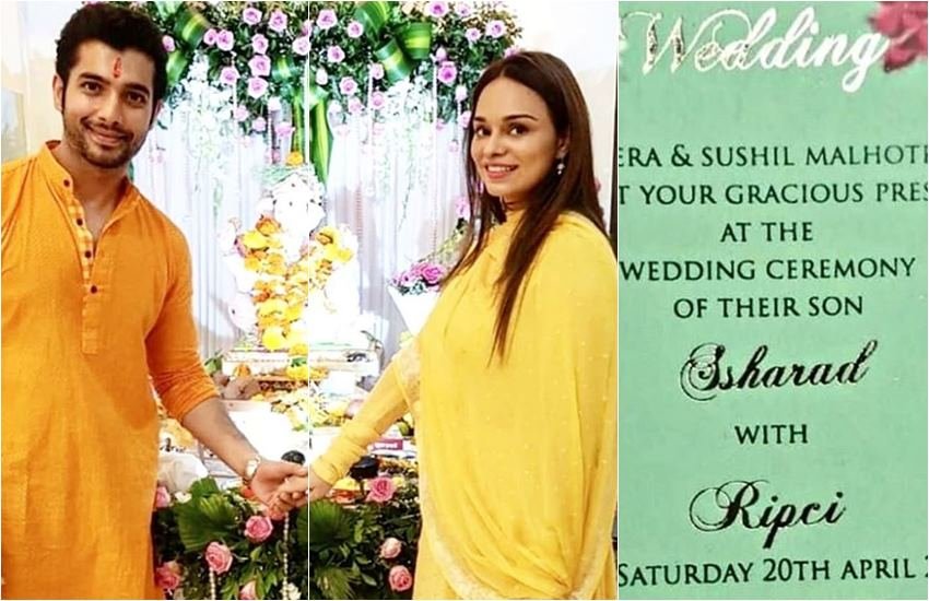 Sharad Malhotra and Ripci Bhatia, Sharad Malhotra and Ripci Bhatia Wedding, tv actor sharad malhotra, sharad malhotra getting married, details and wedding card of divyanka tripathi ex bf, ex bf of divyanka tripathi, Sharad Malhotra and Ripci Bhatia, sharad malhotra and divyanka tripathi relationship, Sharad Malhotra and Ripci Bhatia, entertainment news, bollywood news, television news
