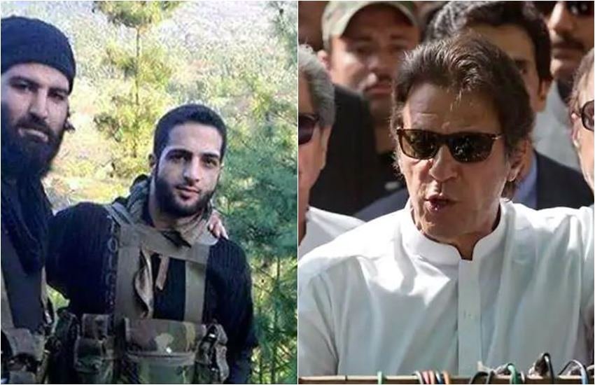 आतंकी बुरहान वानी और दूसरी तरफ पाकिस्तान के प्रधानमंत्री इमरान खान