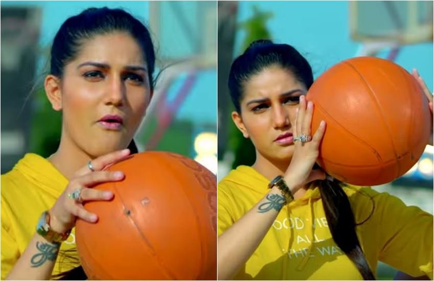 सपना चौधरी (गाना 'बेटा तुमसे न हो पाएगा के एक दृश्य में')