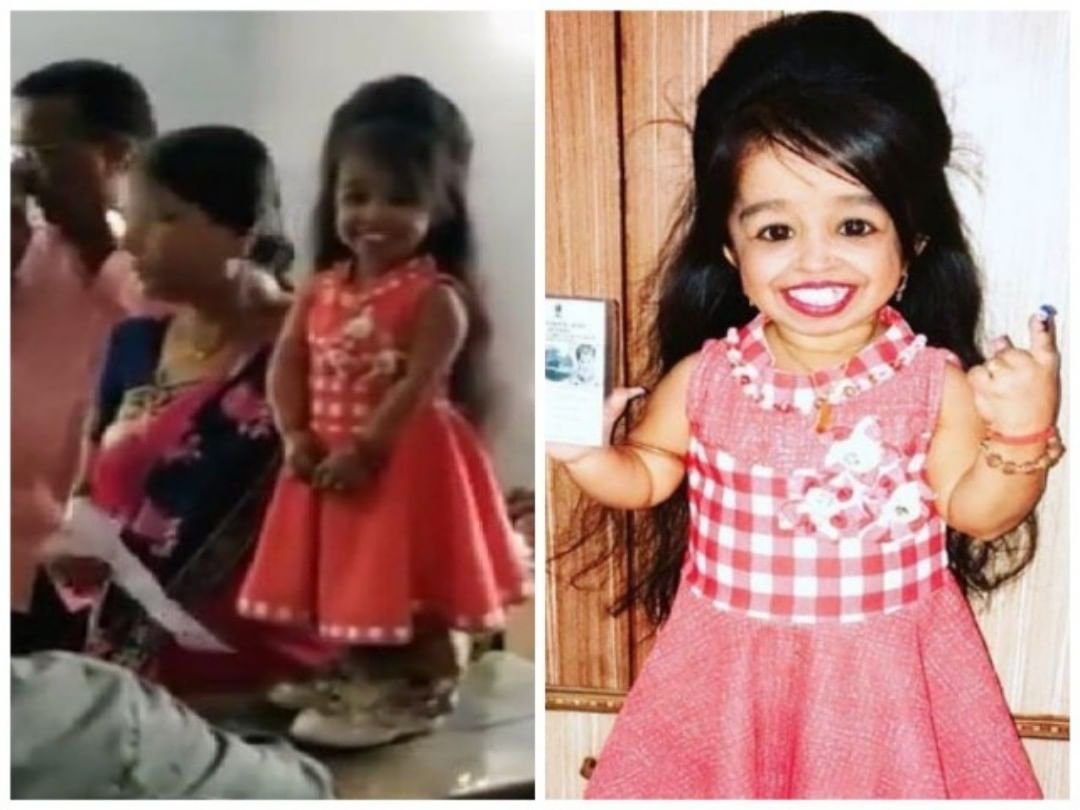 Lok Sabha Election 2019, World smallest woman, Jyoti Amge, vote, polling station, Nagpur, Maharashtra, Jansatta Online