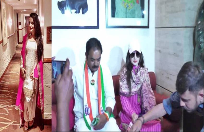 अमीषा पटेल, फोटो सोर्स- इंडियन एक्सप्रेस और ट्विटर (@Sootradhar)