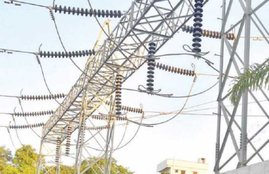 High tension power line