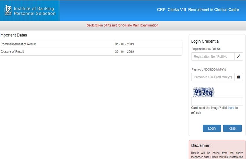 ibps, IBPS Clerk Result 2019, ibps.in, IBPS Clerk Result, ibps, IBPS Clerk Main exam result, IBPS Clerk Main result, IBPS Clerk Result 2018 update, IBPS update, ibps.in, IBPS Clerk Main result 2019, Clerk Main result, ibps result, job news