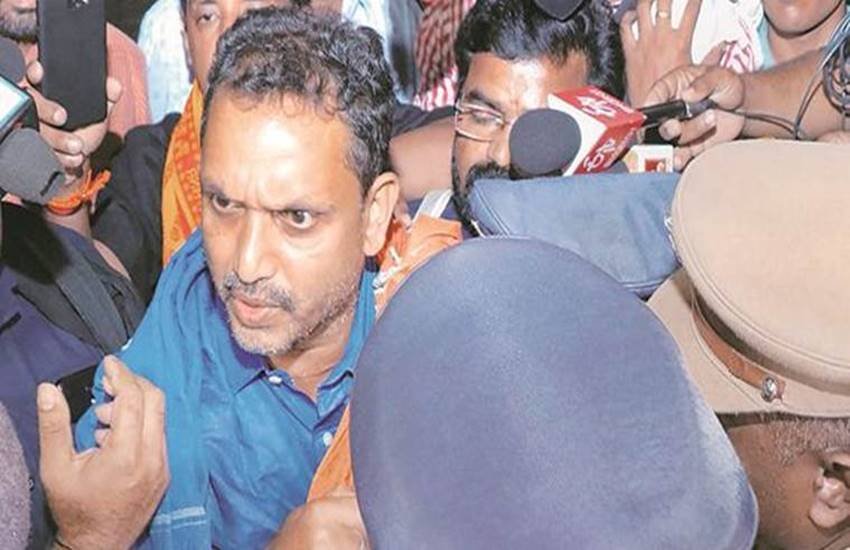 भाजपा उम्मीदवार के. सुरेंद्रन। (फोटो सोर्स: इंडियन एक्सप्रेस)