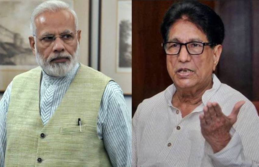 पीएम नरेन्द्र मोदी और अजित सिंह, फोटो सोर्स- इंडियन एक्सप्रेस