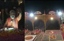 Narendra Modi's Mega Show in Varanasi, PM Modi Mega Show, Narendra Modi in Varanasi, Narendra Modi, BJP, PM, Kashi, Benaras, Varanasi, Mega Road Show, Nomination, BHU, Ganga Aarti, Uttar Pradesh, State News, National News, Hindi News, नरेंद्र मोदी, बनारस, काशी, वाराणसी, मेगा शो, रोडशो, नामांकन, बीएचयू, गंगा आरती, यूपी, चुनाव 2019, हिंदी समाचार