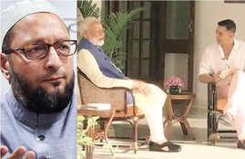 Loksabha Elections 2019, Asaduddin Owaisi, AIMIM Chief, Dig, Fun, BJP, PM, Narendra Modi, Non Political Interview, Bollywood Actor, Akshay Kumar, Namo TV, Video, National News, Hindi News