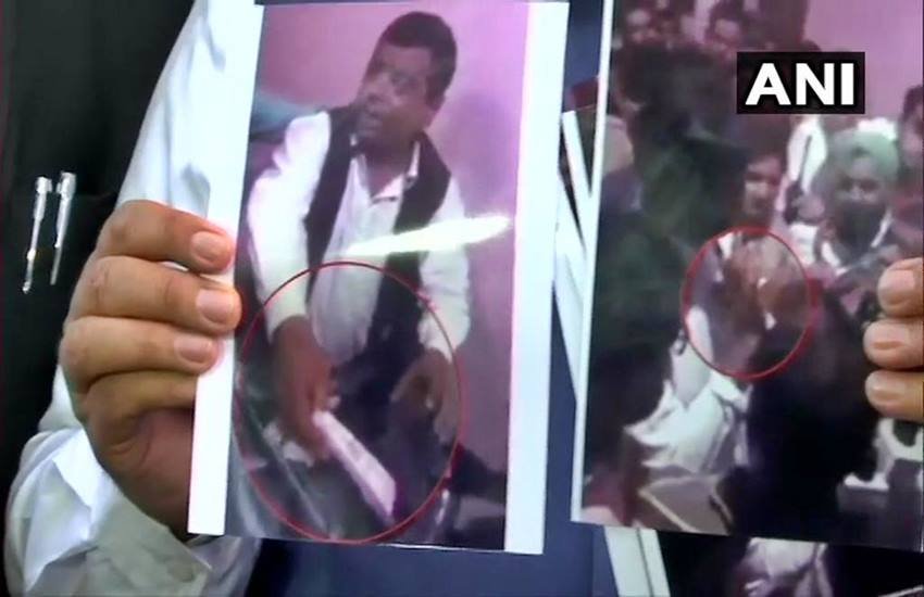 टिंकू पंजाबी और अमरिंदर राजा वडिंग का वायरल वीडियो, फोटो सोर्स- ANI