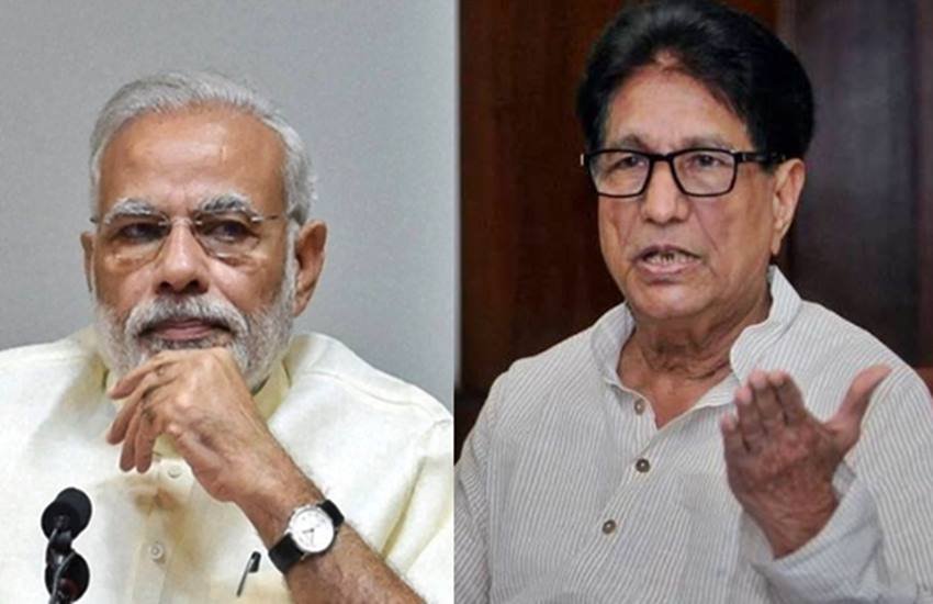 पीएम नरेन्द्र मोदी और अजित सिंह, फोटो सोर्स- इंडियन एक्सप्रेस