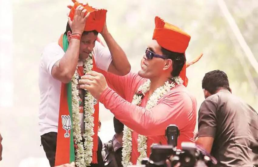 Lok Sabha elections 2019, Lok Sabha elections, 2019 Lok Sabha elections, election news, khali, West bengal lok sabha polls, lok sabha polls WB, jadavpur candidate, Wrestler, Dalip Singh Rana, The Great Khali, PM Narendra Modi, Tee, Fit, Size, Body, Campaigning, BJP, Jadavpur Candidate, Anupam Hazra, State News, Hindi News