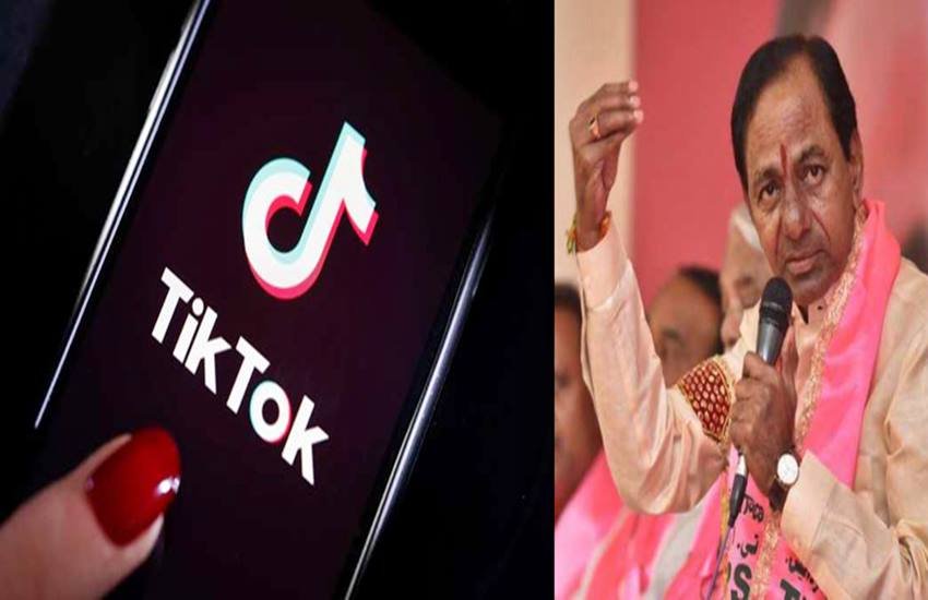 TikTok और के चंद्रशेखर राव, फोटो सोर्स- इंडियन एक्सप्रेस