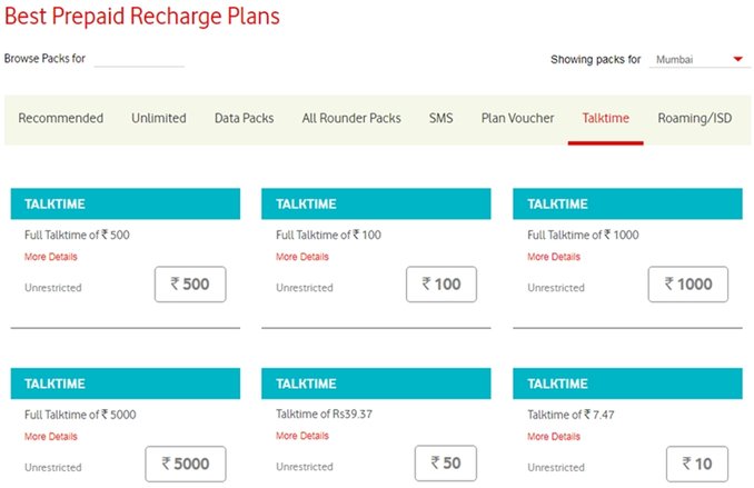 Vodafone ने दोबारा लॉन्च किया 50, 100 और 500 का रिचार्ज, जानें पूरा ऑफर