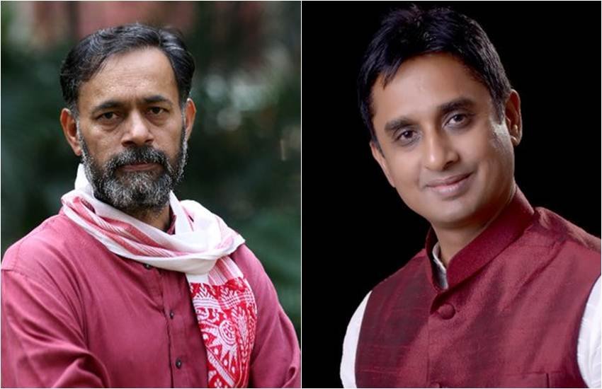 योगेन्द्र यादव और विवेक रेड्डी। (Photo: Twitter@_YogendraYadav/@viveksreddy9) योगेन्द्र यादव और विवेक रेड्डी। (Photo: Twitter@_YogendraYadav/@viveksreddy9)