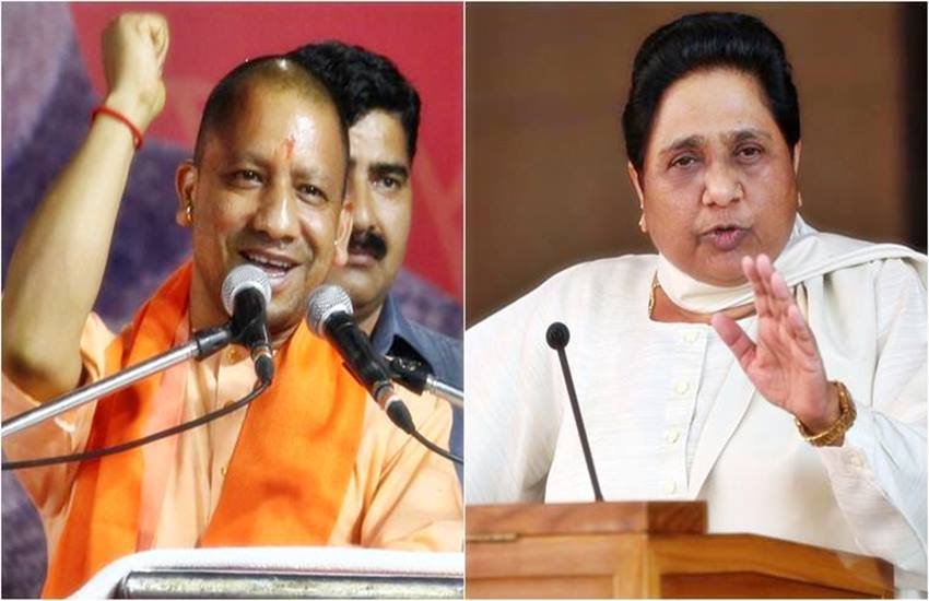 योगी आदित्यनाथ और मायावती, फोटो सोर्स- इंडियन एक्सप्रेस