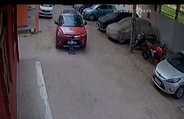 delhi, car, accident