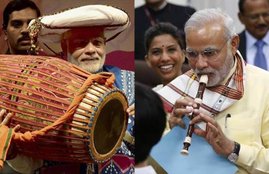 Meghalaya,Narendra Modi, Meghalaya visit,North Eastern Council meet, narendra modi, india, china, visit, prime minister, selfie, music, government, modi beat nagada, modi playing musical instruments