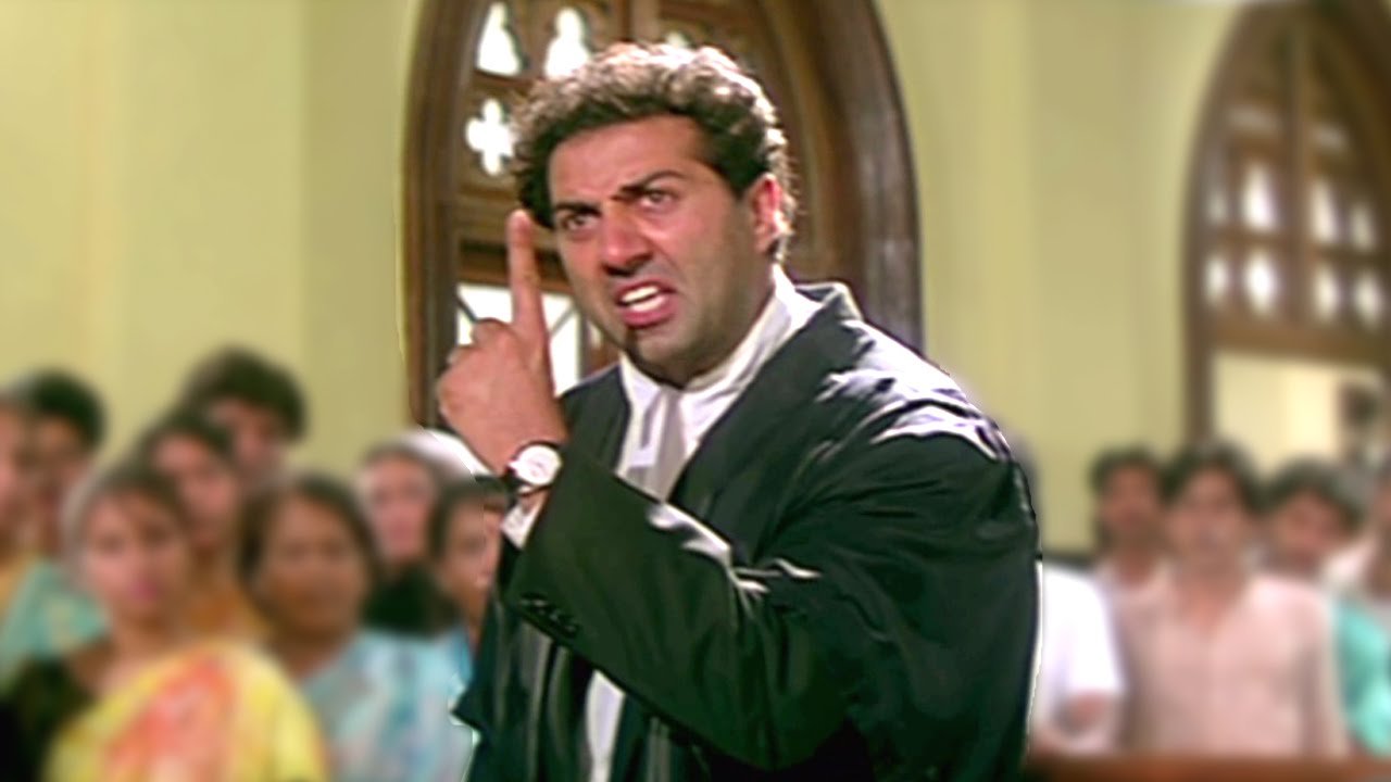 Damini (1993): अगर अदालत में तूने कोई बदतमीजी की तो वहीं मारूंगा। जज ऑर्डर ऑर्डर करता रहेगा और तू पिटता रहेगा।