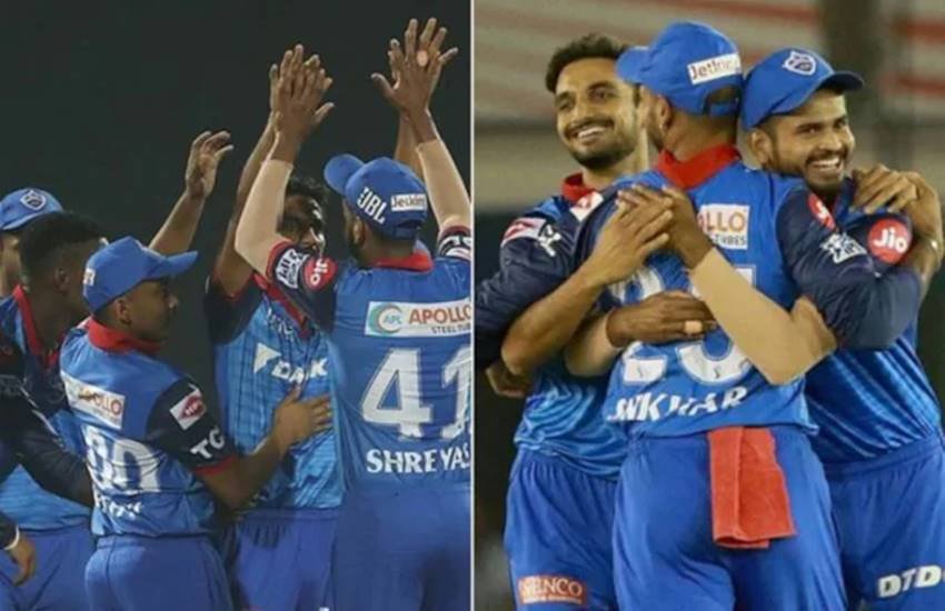 दिल्ली कैपिटल्स की टीम। (फोटो सोर्स- IPL/ट्विटर)