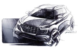 Hyundai Venue images, Hyundai Venue sketch, Hyundai Venue price, Hyundai Venue features, Hyundai Venue launch date