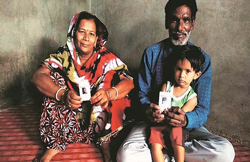 पाकिस्तान से आए हिंदू शरणार्थी। (फोटो: इंडियन एक्सप्रेस)