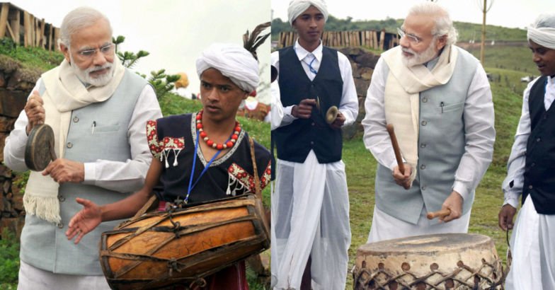 Meghalaya,Narendra Modi, Meghalaya visit,North Eastern Council meet, narendra modi, india, china, visit, prime minister, selfie, music, government, modi beat nagada, modi playing musical instruments