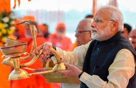 Lok Sabha Election 2019, pm modi, PM Modi, narendra modi, narendra modi ganga aarti, narendra modi ganga arti, dashashwamedh ghat, dashashwamedh ghat significance, dashashwamedh ghat religious significance, modi in varanasi, religion news