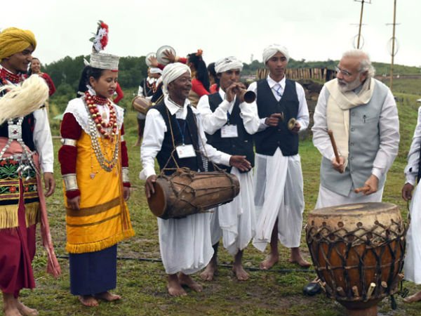 Meghalaya,Narendra Modi, Meghalaya visit,North Eastern Council meet, narendra modi, india, china, visit, prime minister, selfie, music, government, modi beat nagada, modi playing musical instruments
