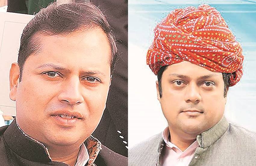 वैभव गहलोत और दुष्यंत सिंह।