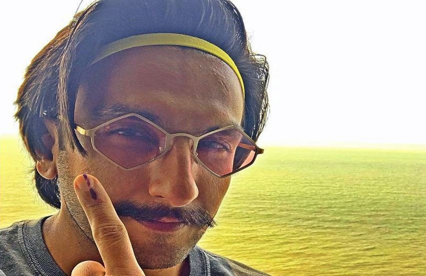 रणवीर सिंह ने भी किया मतदान।