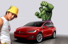 Celebrities Who Drives Electric Cars, rietesh deshmukh electric car, hulk electric car, barak obama car collection, tesla model s, bmw i3